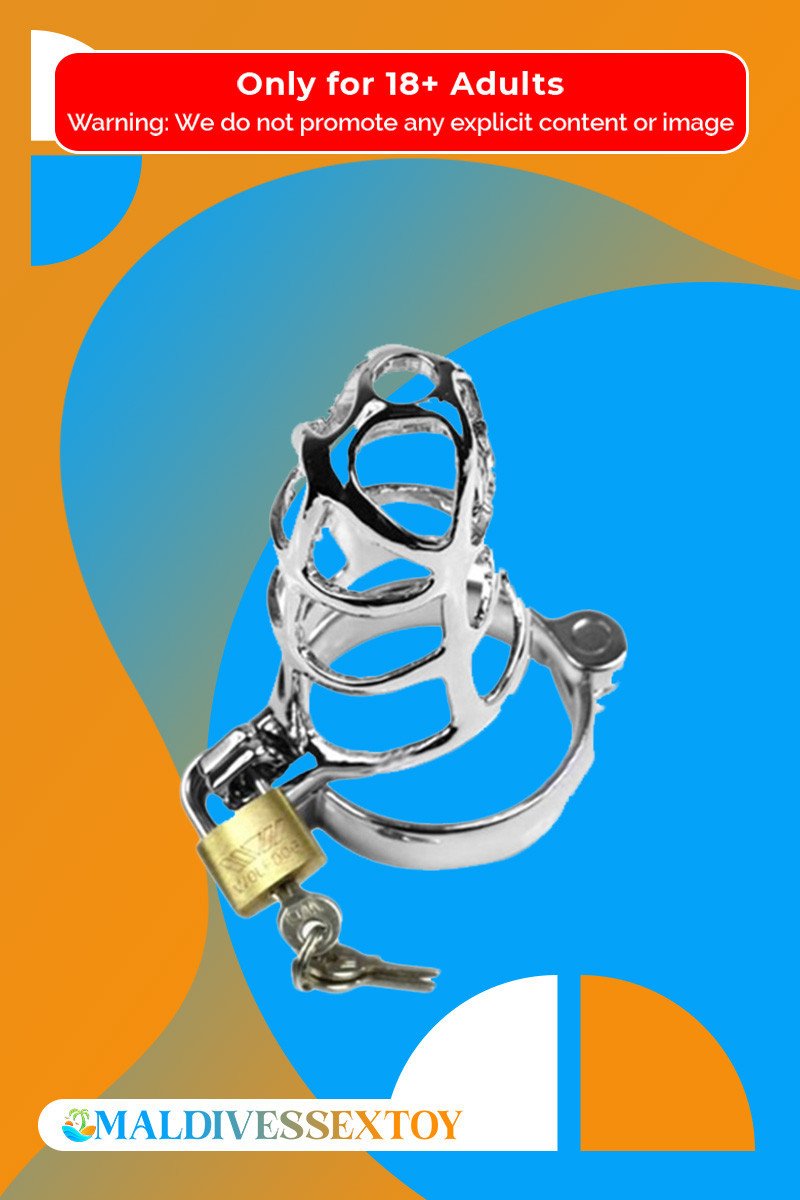 Chastity Steel Lock Device for Men BDSM-010