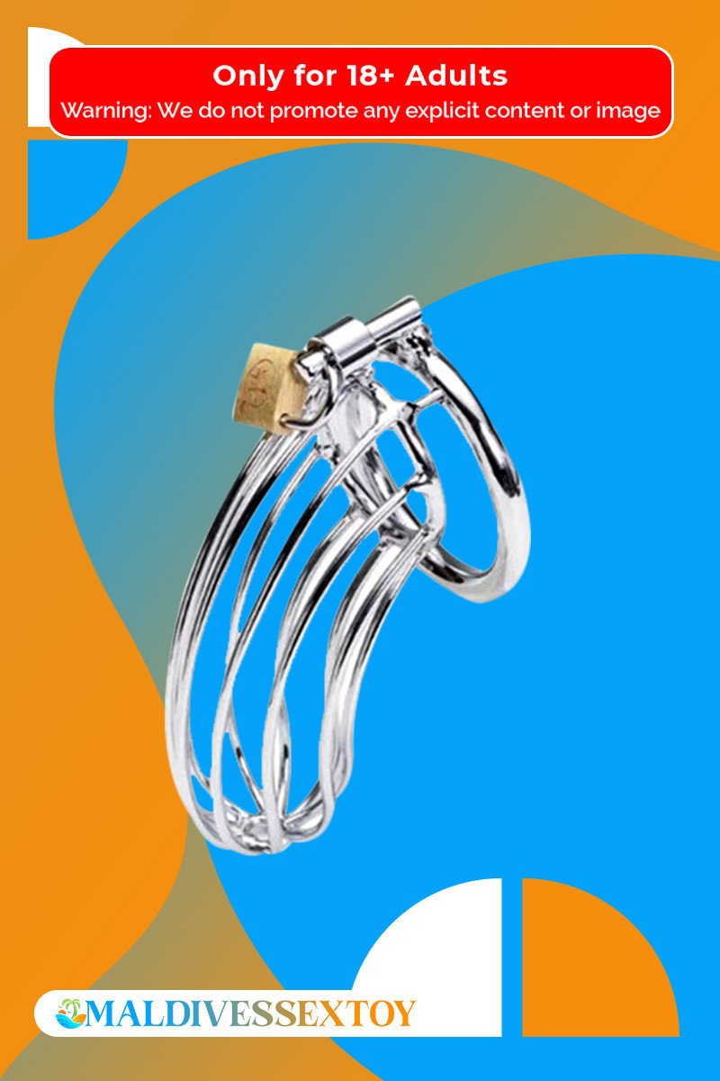 Stainless Steel Iron Wire Male Chastity Lock BDSM-016