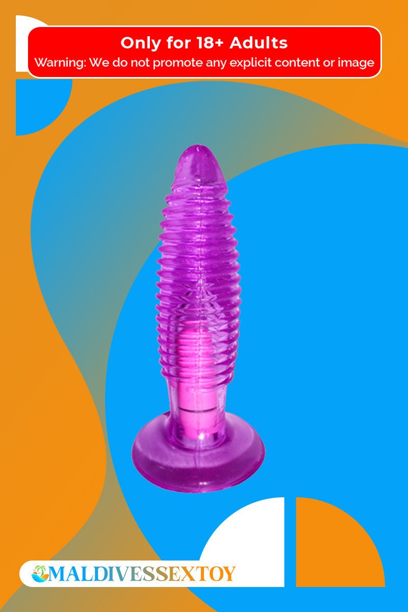 Purple Jelly Anal Vibrating Butt Plug With Suction Cup AD-024 Purple Jelly Anal Vibrating Butt Plug With Suction Cup AD-024