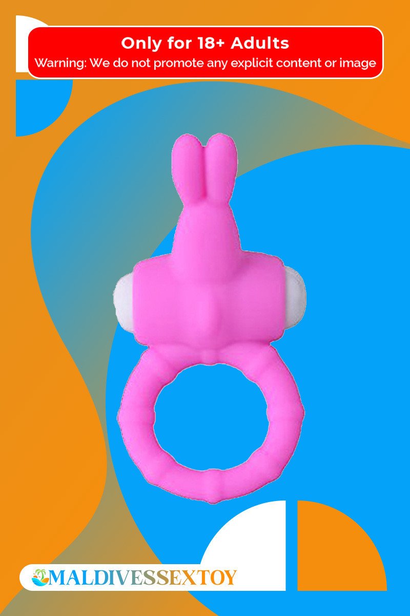 Rabbit Vibrating Penis Ring Blue Lolly CR-018