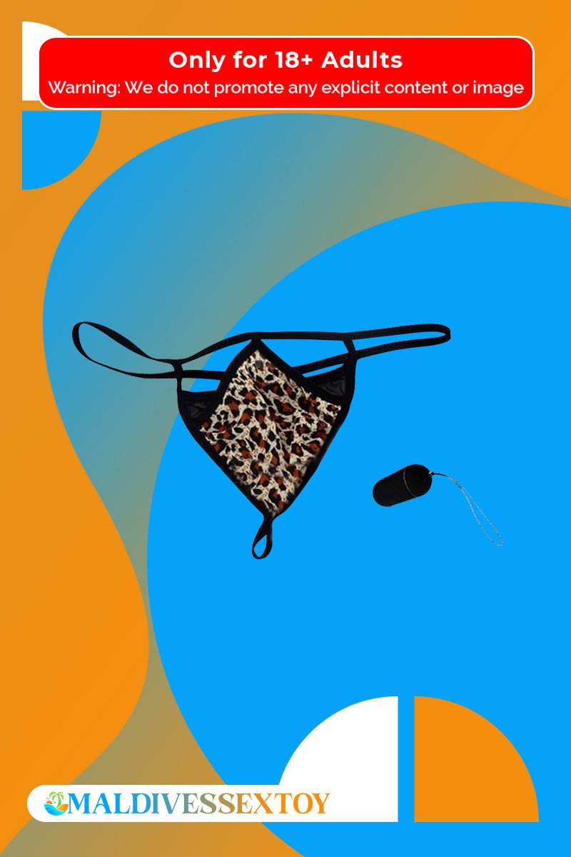 Leopard Grain Underwear Remote control vibrating t-back VP-002 Leopard Grain Underwear Remote control vibrating t-back VP-002