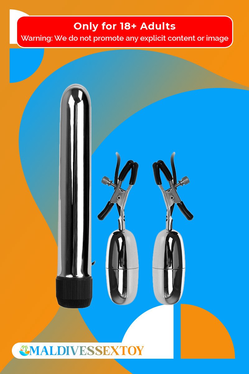 Fun Vibrator and Nipple Clamp Fiery Combo FV-018 Fun Vibrator and Nipple Clamp Fiery Combo FV-018