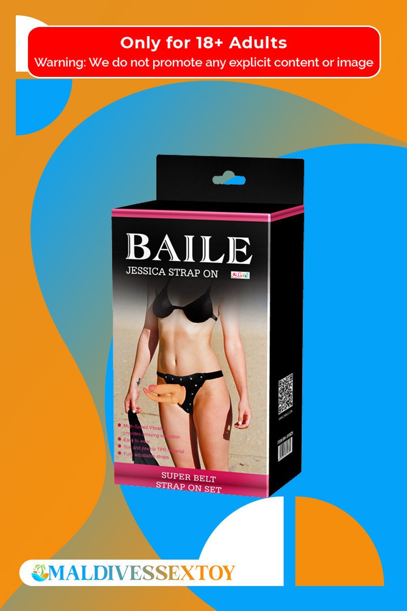 Baile Vibrating Strap-on Double Dildo with Realistic Balls SO-034
