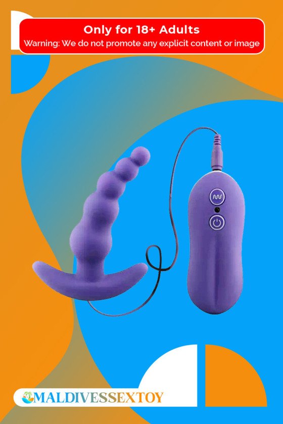 VIBRATING ANAL PLUG BEADS PROSTATE MASSAGER AD-028