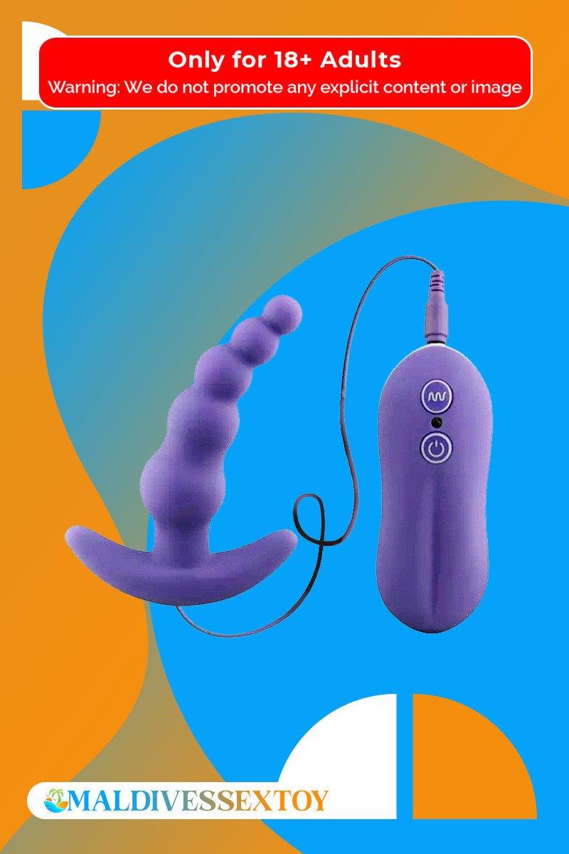 VIBRATING ANAL PLUG BEADS PROSTATE MASSAGER AD-028